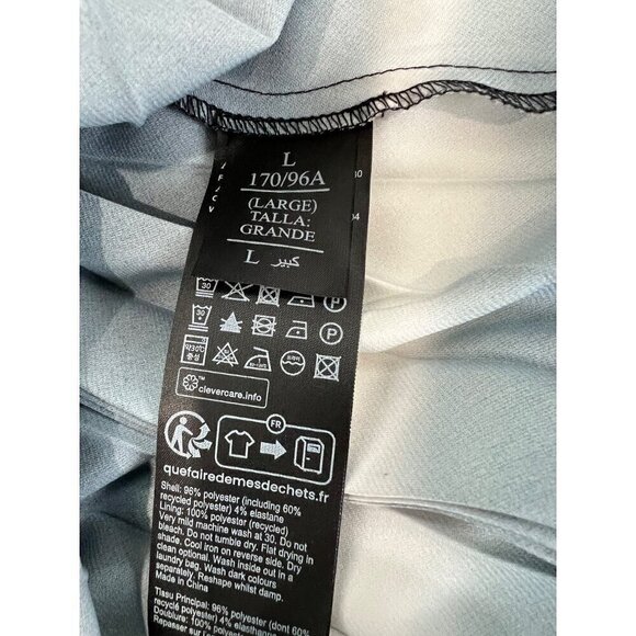 New AllSaints Size L Curtis satin tie dye pleated midi dress *No Sweater Top* - Picture 12 of 13